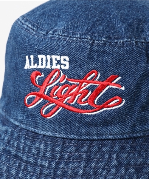 ALDIES（アールディーズ）の「Light Hat 刺繍入り バケットハット（ハット・メンズ・ネイビー/カモフラージュ/ブラック/ライトブルー・FREE）」の6枚目の写真