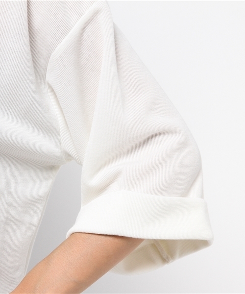 VENCEEXCHANGE（ヴァンスエクスチェンジ）の「抜き衿ワイドスリーブプルオーバー（Tシャツ/カットソー・レディース・ブラック/ワインレッド/ブラウン/オフホワイト/グレー・MEDIUM）」の11枚目の写真