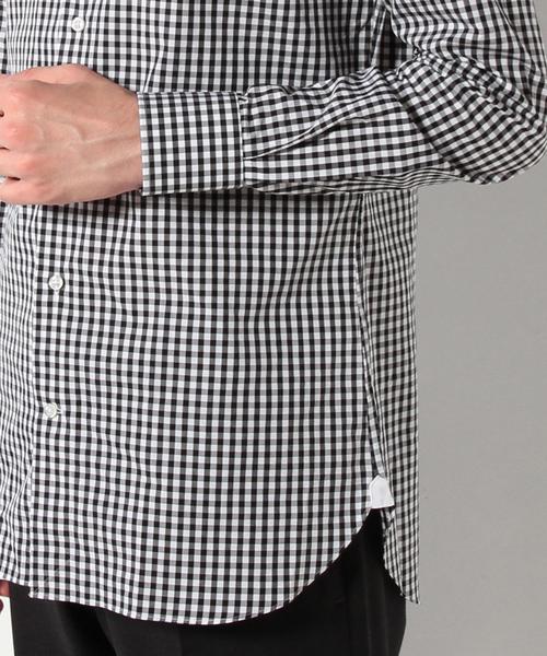 UNITED ARROWS（ユナイテッドアローズ）の「UDET カラー ギンガム シャツ（シャツ/ブラウス・メンズ・ワインレッド/ブラック・41cm/39cm/37cm/40cm/36cm/43cm/38cm/42cm）」の7枚目の写真