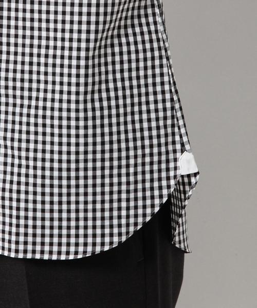 UNITED ARROWS（ユナイテッドアローズ）の「UDET カラー ギンガム シャツ（シャツ/ブラウス・メンズ・ワインレッド/ブラック・41cm/39cm/37cm/40cm/36cm/43cm/38cm/42cm）」の8枚目の写真