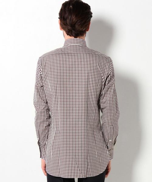 UNITED ARROWS（ユナイテッドアローズ）の「UDET カラー ギンガム シャツ（シャツ/ブラウス・メンズ・ワインレッド/ブラック・41cm/39cm/37cm/40cm/36cm/43cm/38cm/42cm）」の11枚目の写真