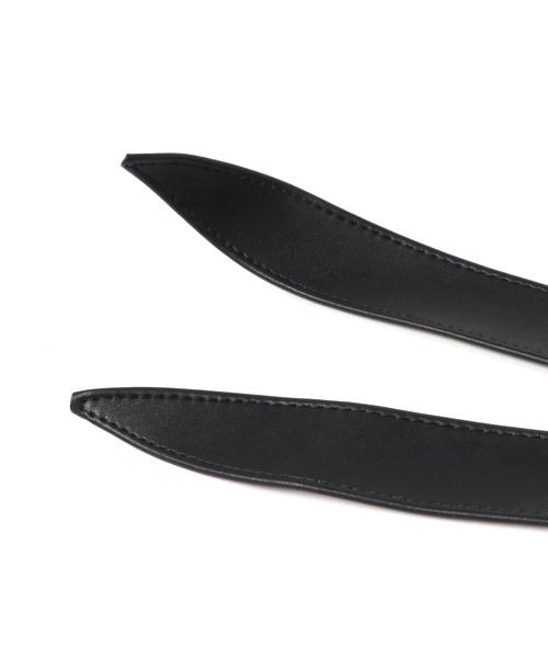 mysty woman（ミスティウーマン）の「合皮サッシュベルト（ベルト・レディース・ダークブラウン/ブラック・FREE）」の4枚目の写真