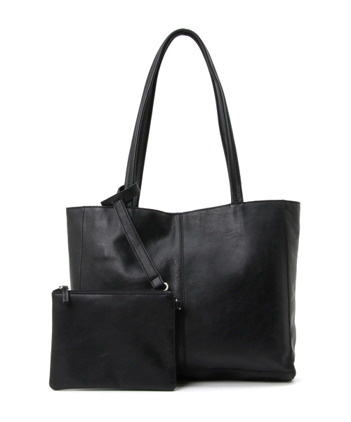 knot yacht（ノットヨット）の「leather tote bag（knot yacht/ノットヨット）（トートバッグ・レディース・ライトブラウン/ブラック/ライトグレー・FREE）」の2枚目の写真