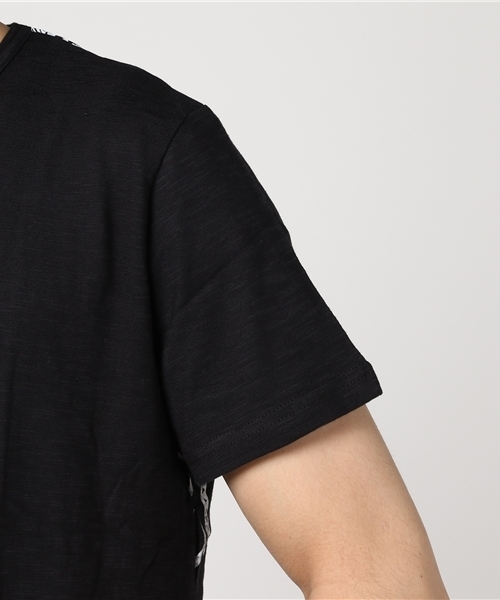 チャイハネ（チャイハネ）の「【チャイハネ】フラワートライバル MEN'S Tシャツ（Tシャツ/カットソー・メンズ・ブラック/ホワイト/イエロー・FREE）」の7枚目の写真