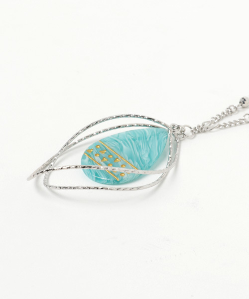 チャイハネ（チャイハネ）の「【チャイハネ】ティアリーネックレス（ネックレス・レディース・ピンク/ブラウン/ターコイズブルー/ブルー・FREE）」の5枚目の写真