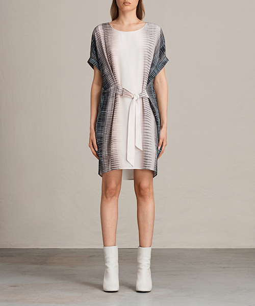 ALLSAINTS(オールセインツ)の「【本日セール終了】SONNY DUSK DRESS(ワンピース・レディース・ピンク・X-SMALL/MEDIUM/SMALL)」の1枚目の写真