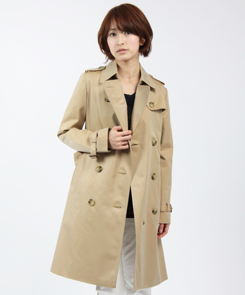 BEAUTY&YOUTH UNITED ARROWS（ビューティーアンドユースユナイテッドアローズ）の「BY 60/2YD レギュラートレンチコート ◆（トレンチコート・レディース・ベージュ/ネイビー・SMALL/MEDIUM）」の11枚目の写真