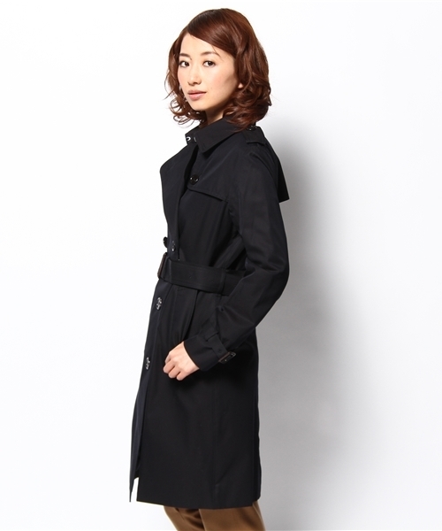 BEAUTY&YOUTH UNITED ARROWS（ビューティーアンドユースユナイテッドアローズ）の「BY 60/2YD レギュラートレンチコート ◆（トレンチコート・レディース・ベージュ/ネイビー・SMALL/MEDIUM）」の3枚目の写真