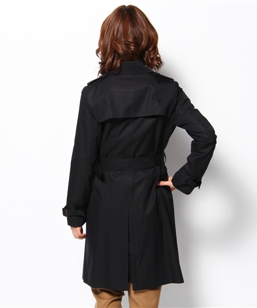 BEAUTY&YOUTH UNITED ARROWS（ビューティーアンドユースユナイテッドアローズ）の「BY 60/2YD レギュラートレンチコート ◆（トレンチコート・レディース・ベージュ/ネイビー・SMALL/MEDIUM）」の4枚目の写真