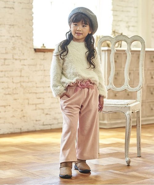 Seraph（セラフ）の「シャギーセーター（ニット/セーター・キッズ・サックスブルー/アイボリー/ベビーピンク・140/80/110/130/100/120/90/95）」の6枚目の写真