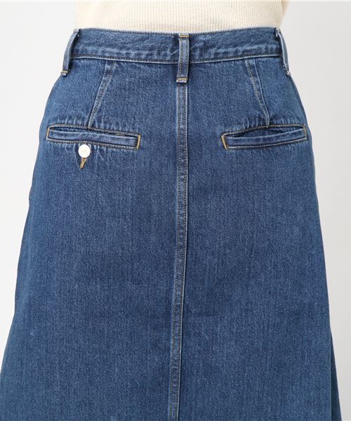 VINCA TOKYO（ヴィンカトーキョー）の「【VINCA TOKYO】フリンジデニムスカート　Fringe denim skirt v071624（デニムスカート・レディース・ブルー・FREE）」の5枚目の写真