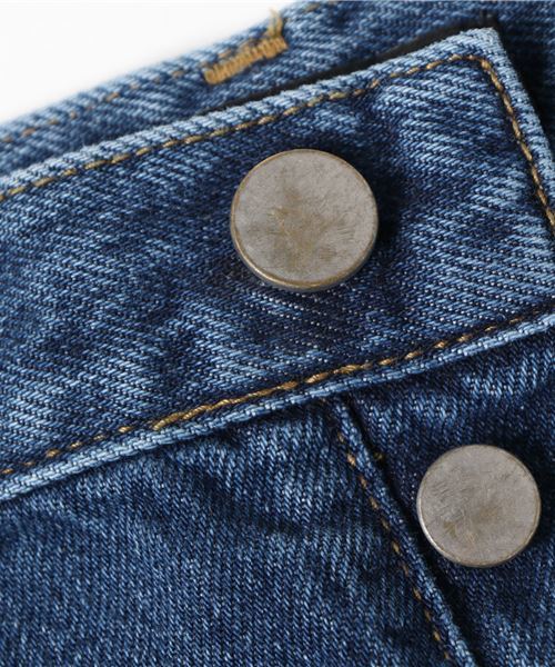 VINCA TOKYO（ヴィンカトーキョー）の「【VINCA TOKYO】フリンジデニムスカート　Fringe denim skirt v071624（デニムスカート・レディース・ブルー・FREE）」の6枚目の写真