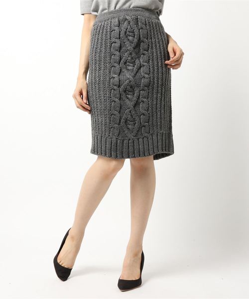 WEGO（ウィゴー）の「WEGO/【セットアップ対応商品】ロービングニットペンシルスカート（スカート・レディース・ワイン/杢グレー/ベージュ・FREE）」の13枚目の写真