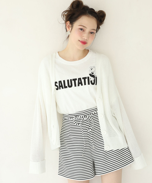 one after another NICE CLAUP(ワンアフターアナザーナイスクラップ)の「アソートロゴプリントTシャツ(Tシャツ/カットソー・レディース・レッド/オフホワイト/スミクロ・FREE)」の12枚目の写真