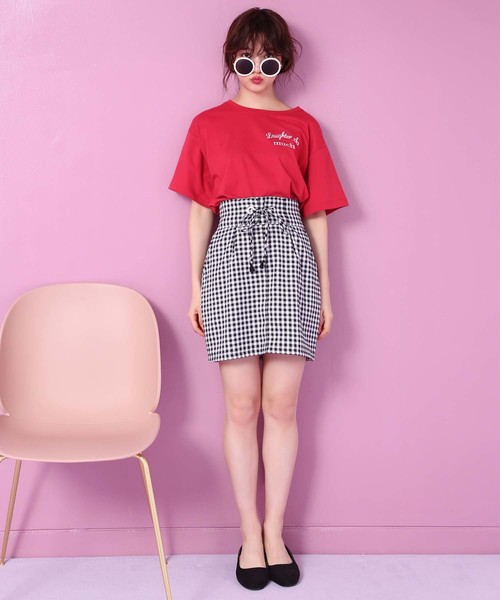 one after another NICE CLAUP(ワンアフターアナザーナイスクラップ)の「アソートロゴプリントTシャツ(Tシャツ/カットソー・レディース・レッド/オフホワイト/スミクロ・FREE)」の19枚目の写真