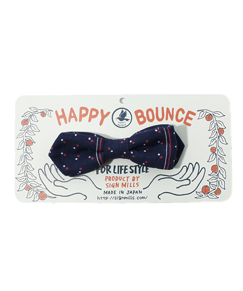 BEAMS BOY（ビームスボーイ）の「HAPPY BOUNCE / DOT ボウタイ（蝶ネクタイ・レディース・レッド/ネイビー・ONE SIZE）」の2枚目の写真