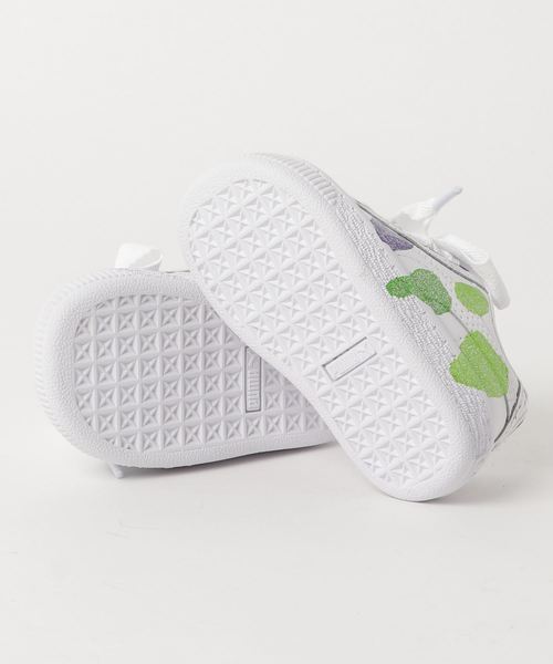 PUMA(プーマ)の「バスケットハート グリッターハーツ INF (KIDS)(スニーカー・キッズ・ホワイト・13cm/14cm/12cm/15.0cm/16.0cm)」の3枚目の写真