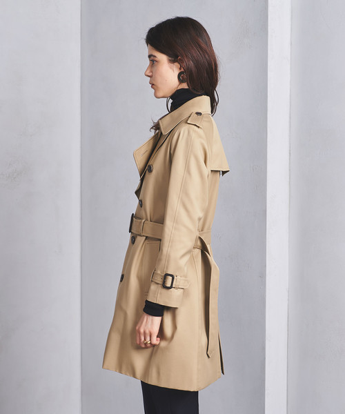 [良品] beautiful people トレンチコート ベージュ 160 beautiful people】トレンチコート ベージュ | 日本製 コットン | F