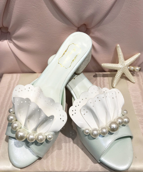 定価　30,800円●送料無料●ローズマリーソワール■うさぎシューズ靴サンダルL RoseMarie seoir（ローズマリーソワール）の「メイドパールミュール