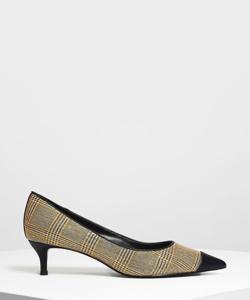 CHARLES & KEITH(チャールズ & キース)の「クラシックキトゥンヒールパンプス / Classic Kitten Heel Pumps(パンプス・レディース・ブラック/グレー/マスタード・22cm/22.5cm/23cm/23.5cm/24.5cm/25cm/25.5cm)」の3枚目の写真