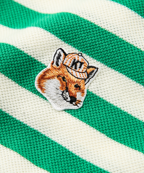 Maison Kitsune Logo Polo★メゾンキツネ ロゴ ポロシャツ MAISON KITSUNE メゾンキツネ ポロシャツ/TRICOLOR FOX PATCH