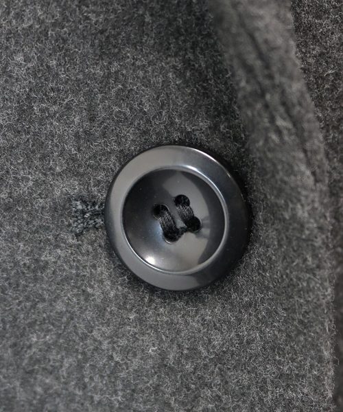 andme（アンドミー）の「チェスターコート ロングコート（チェスターコート・レディース・チャコールグレー/ブラック/グレー/ボルドー/キャメル・M）」の16枚目の写真