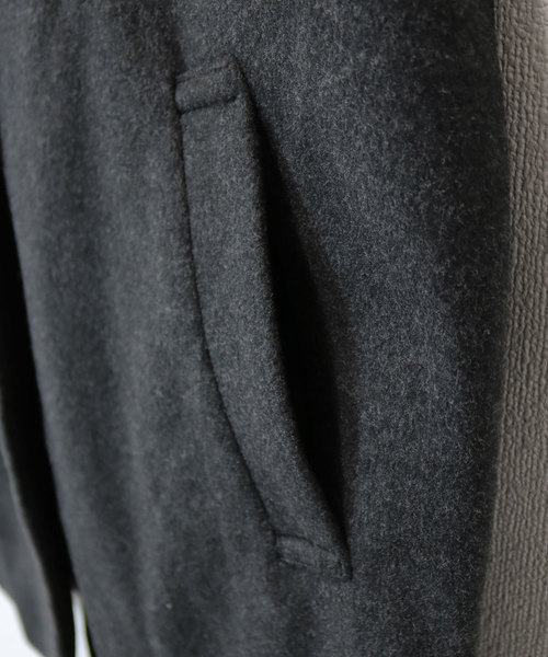 andme（アンドミー）の「チェスターコート ロングコート（チェスターコート・レディース・チャコールグレー/ブラック/グレー/ボルドー/キャメル・M）」の7枚目の写真