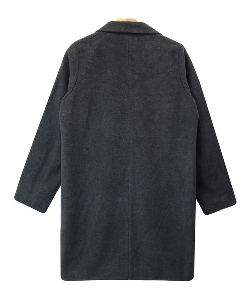 andme（アンドミー）の「チェスターコート ロングコート（チェスターコート・レディース・チャコールグレー/ブラック/グレー/ボルドー/キャメル・M）」の20枚目の写真