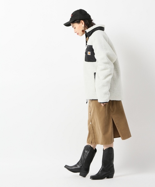 Carhartt（カーハート）の「【CARHARTT / カーハート】PRENTIS LINER：フリースジャケット（ブルゾン・レディース・ホワイト・MEDIUM）」の18枚目の写真