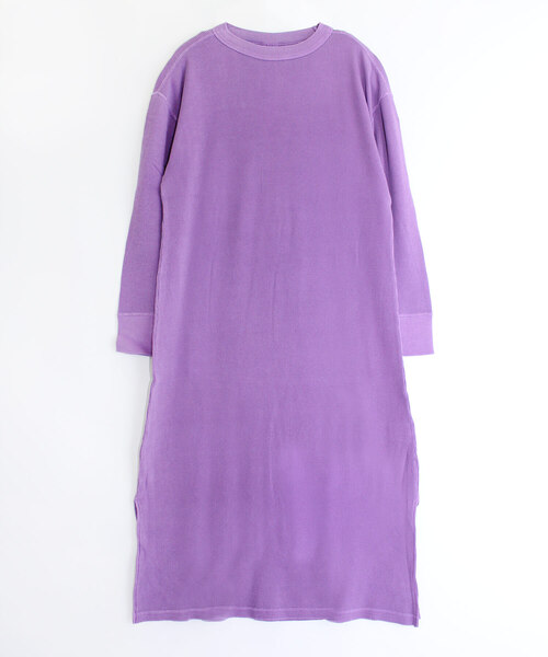 RNA-N(アールエヌエーエヌ)の「M1232 ピグメントサーマルワンピース(ワンピース・レディース・スミクロ/ホワイト/パープル・MEDIUM)」の5枚目の写真