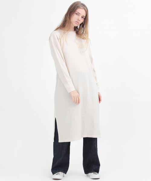 RNA-N(アールエヌエーエヌ)の「M1232 ピグメントサーマルワンピース(ワンピース・レディース・スミクロ/ホワイト/パープル・MEDIUM)」の7枚目の写真