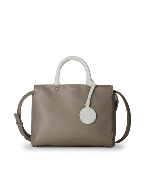 PELLE MORBIDA(ペッレモルビダ)の「VELA(ヴェーラ)ハンドバッグ(ショルダー付き)(ハンドバッグ・レディース・ブラック/ベージュ/グレー/イエロー・FREE)」の2枚目の写真