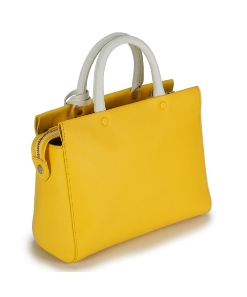 PELLE MORBIDA(ペッレモルビダ)の「VELA(ヴェーラ)ハンドバッグ(ショルダー付き)(ハンドバッグ・レディース・ブラック/ベージュ/グレー/イエロー・FREE)」の5枚目の写真