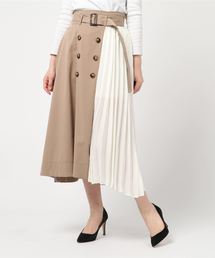 archives | 部分プリーツトレンチスカート(スカート)