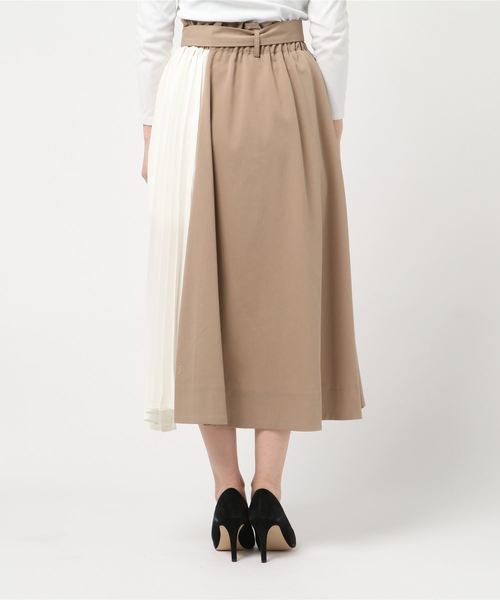 archives（アルシーヴ）の「部分プリーツトレンチスカート（スカート・レディース・ベージュ/モカ/ブラウン・MEDIUM）」の4枚目の写真