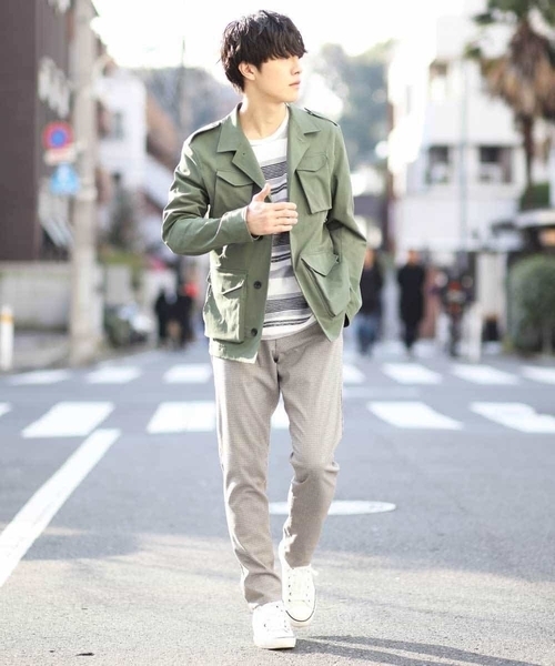 MK MICHEL KLEIN HOMME （エムケーミッシェルクランオム）の「ブルゾン（スパンポリストレッチ）（ブルゾン・メンズ・ネイビー/カーキ/アイボリー・46/48/51）」の22枚目の写真