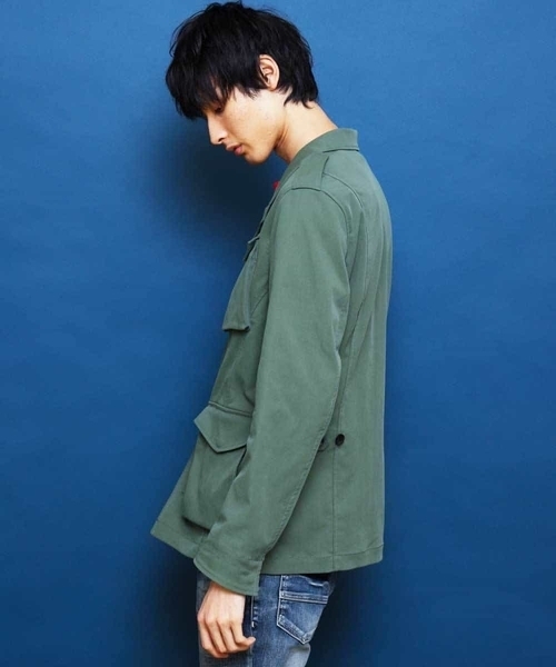 MK MICHEL KLEIN HOMME （エムケーミッシェルクランオム）の「ブルゾン（スパンポリストレッチ）（ブルゾン・メンズ・ネイビー/カーキ/アイボリー・46/48/51）」の20枚目の写真