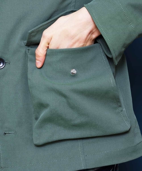 MK MICHEL KLEIN HOMME （エムケーミッシェルクランオム）の「ブルゾン（スパンポリストレッチ）（ブルゾン・メンズ・ネイビー/カーキ/アイボリー・46/48/51）」の15枚目の写真