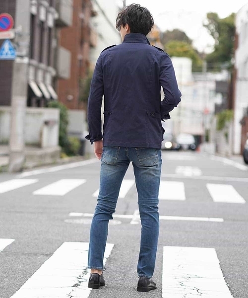 MK MICHEL KLEIN HOMME （エムケーミッシェルクランオム）の「ブルゾン（スパンポリストレッチ）（ブルゾン・メンズ・ネイビー/カーキ/アイボリー・46/48/51）」の10枚目の写真