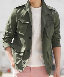 MK MICHEL KLEIN HOMME  | ブルゾン（スパンポリストレッチ）(ブルゾン)