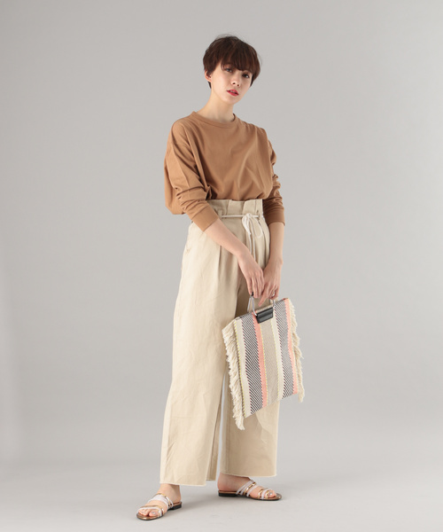 PAGEBOY（ページボーイ）の「クラシックロンTシャツ（Tシャツ/カットソー・レディース・オフホワイト/ブラック×ホワイト/ブラック/ブラウン系その他/サックスブルー・FREE）」の14枚目の写真