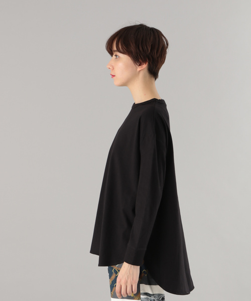 PAGEBOY（ページボーイ）の「クラシックロンTシャツ（Tシャツ/カットソー・レディース・オフホワイト/ブラック×ホワイト/ブラック/ブラウン系その他/サックスブルー・FREE）」の10枚目の写真