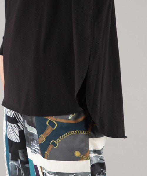 PAGEBOY（ページボーイ）の「クラシックロンTシャツ（Tシャツ/カットソー・レディース・オフホワイト/ブラック×ホワイト/ブラック/ブラウン系その他/サックスブルー・FREE）」の9枚目の写真