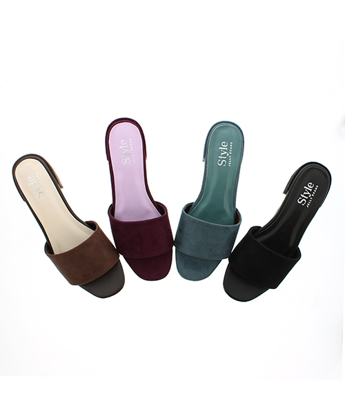 JELLY BEANS（ジェリービーンズ）の「シンプルミュールサンダル(210-188)JELLY BEANS(ジェリービーンズ)（サンダル・レディース・ブラック/ブラウン/グリーン/ワイン・S/M/L）」の10枚目の写真