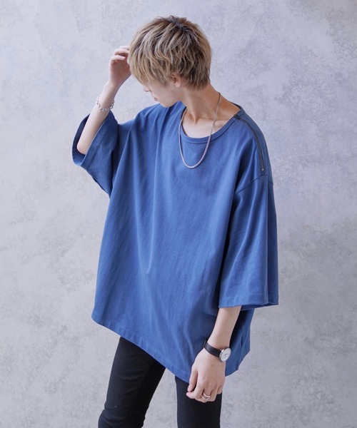 Wearista Tai ショルダージップスーパービッグtシャツ Made In Inter Factory Tシャツ カットソー Inter Factory インターファクトリー のファッション通販 Zozotown