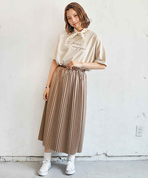 PairPair(ペアペア)の「ドットスカーフ付ラテカラーTシャツ(Tシャツ/カットソー・レディース・ベージュ/オフホワイト/モカ・FREE)」の14枚目の写真