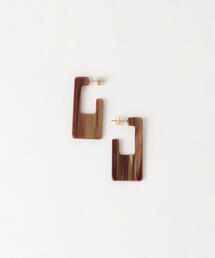 BEAUTY&YOUTH UNITED ARROWS | BY マーブルスクエアプレートピアス о(ピアス（両耳用）)