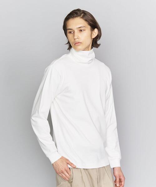 BEAUTY&YOUTH UNITED ARROWS（ビューティーアンドユースユナイテッドアローズ）の「BY スムース タートルネック カットソー（Tシャツ/カットソー・メンズ・ホワイト/その他1/ブラック・MEDIUM/SMALL/X-LARGE/LARGE）」の2枚目の写真