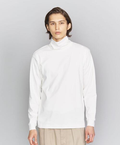 BEAUTY&YOUTH UNITED ARROWS（ビューティーアンドユースユナイテッドアローズ）の「BY スムース タートルネック カットソー（Tシャツ/カットソー・メンズ・ホワイト/その他1/ブラック・MEDIUM/SMALL/X-LARGE/LARGE）」の7枚目の写真