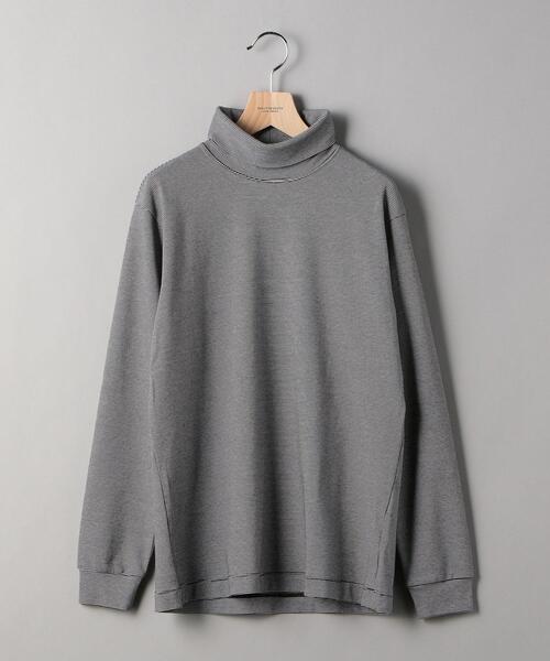BEAUTY&YOUTH UNITED ARROWS（ビューティーアンドユースユナイテッドアローズ）の「BY スムース タートルネック カットソー（Tシャツ/カットソー・メンズ・ホワイト/その他1/ブラック・MEDIUM/SMALL/X-LARGE/LARGE）」の5枚目の写真